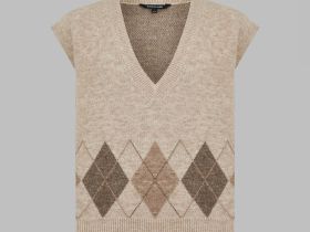 Трикотажный жилет с шерстью