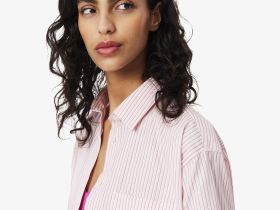 Женская рубашка Lacoste из хлопка