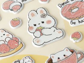 Наклейки объемные MESHU "Sweet mood", 10*23 см, пакет европодвес