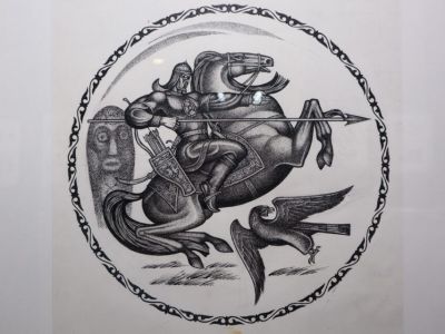 Графические рисунки хакасских богатырей впервые покажут в Якутске