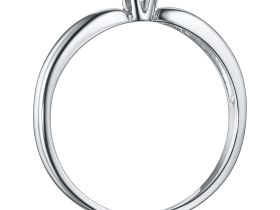 Помолвочное кольцо из серебра э0612кц05151500_white