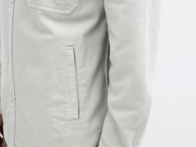 Рубашка из хлопкового твила, Белый