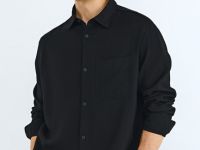 Рубашка из вискозы, Черный