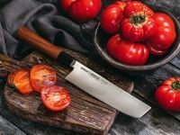 Нож кухонный "Samura OKINAWA" Накири 172 мм, AUS-8, палисандр