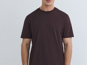 Базовая футболка из хлопка, Фиолетовый