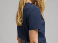 Футболка прямого кроя из мерсеризованного хлопка