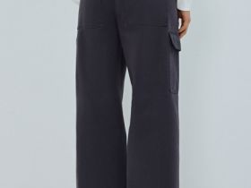 Хлопковые брюки карго, Серый