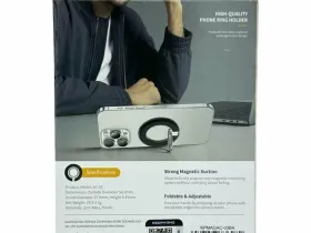 Магнитный держатель-кольцо Keephone MagSnap Easy Grip для Apple iPhone (черный)