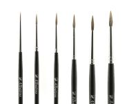 Кисть горный колонок №4 круглая Альбатрос, короткая ручка