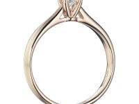 Кольцо из красного золота с бриллиантом э0201кц11210862