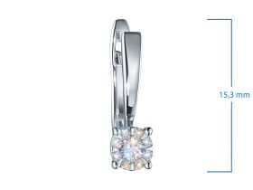 Серьги из белого золота с бриллиантами э4701сг07176900