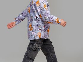 Куртка текстильная с полиуретановым покрытием для мальчиков (ветровка)