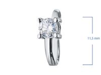 Серьги из белого золота с бриллиантами э0901сг01100300