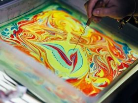 Мастер-класс рисования на воде