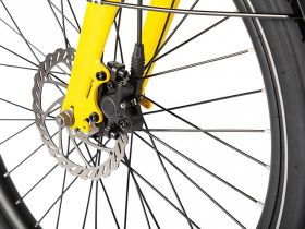 Электровелосипед Eltreco MultiFun, год 2024, цвет Желтый