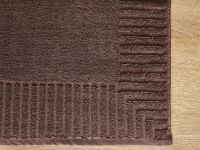 Полотенце махровое Nervato для ног, коричневое