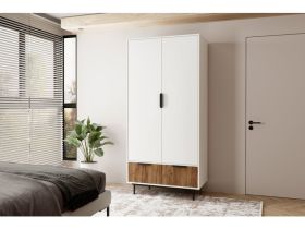 Распашной шкаф Леванте 2-97x205 Белый
