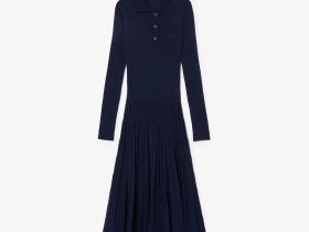 Женское шерстяное платье Lacoste с длинными рукавами