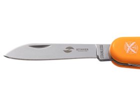 Нож перочинный Stinger 90 мм, 10 функций, оранжевый