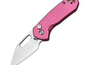 Складной нож CJRB J1933-PK Mini Pyrite, сталь AR-RPM9, рукоять розовый алюминий