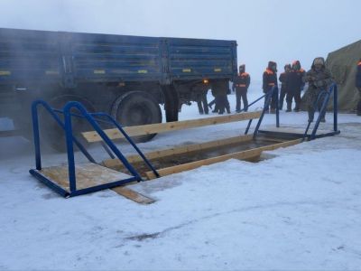 В Якутске завершили обустройство купели для проведения крещенских купаний