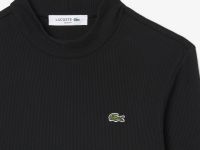 Лонгслив женский Lacoste хлопковый в рубчик