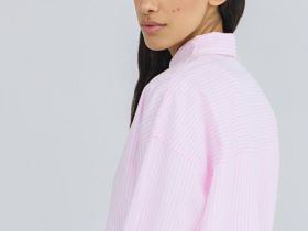 Рубашка из хлопка оксфорд, Розовый