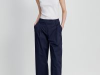 Брюки прямого кроя из хлопка