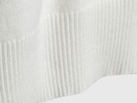 Джемпер с воротником-поло, Белый