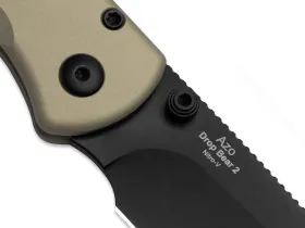 Складной нож Kizer Drop Bear 2 Drop Point black сталь Nitro-V, рукоять Tan Aluminium