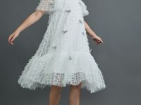 Платье с бантиками для девочек, Белый