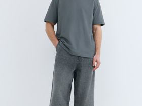 Футболка с принтом, Серый