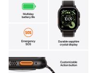 Смарт-часы Apple Watch Ultra 3 49mm Black Titanium Case with Black Alpine Loop (M)