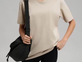 Футболка свободного кроя из мерсеризованного хлопка