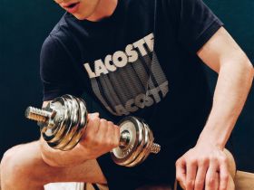 Мужская хлопковая футболка Lacoste