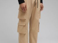 Брюки-карго с эластичным поясом