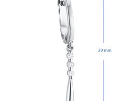 Серьги из белого золота с бриллиантами э4701сг03185100