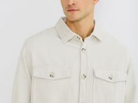 Рубашка из вельвета, Белый