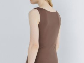 Топ с широкими бретелями, Коричневый