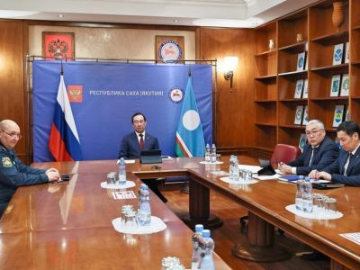 Глава Якутии принял участие во всероссийском совещании по подготовке к пожароопасному сезону