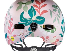 Nutcase Шлем защитный Nutcase Little Nutty Leaf It, цвет Розовый-Зеленый, ростовка XS