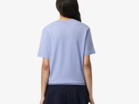 Женская футболка Lacoste Loose Fit из мягкого хлопка