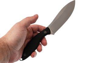 Кованый нож Канадец, сталь AUS-10Co, рукоять G10 черный