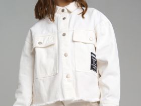 Куртка джинсовая oversize для девочки