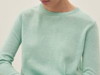 Джемпер с круглым вырезом с добавлением шерсти