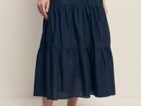 Юбка макси на резинке со съемной подкладкой