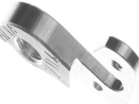 Держатель заднего переключателя "петух" Meta №204 фрезерованный (серебристый)