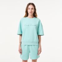 Женская толстовка Lacoste свободного кроя с коротким рукавом