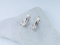Серьги из белого золота с бриллиантами э4701сг07176900