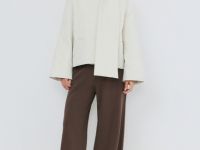 Утеплённая куртка с шарфом, Бежевый